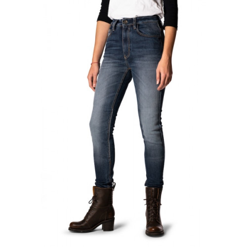 Мотоджинсы женские ROKKER ROKKERTECH LADY HIGH WAIST синие фото 2