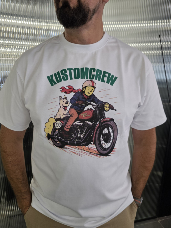 Футболка KUSTOMCREW белый фото 2