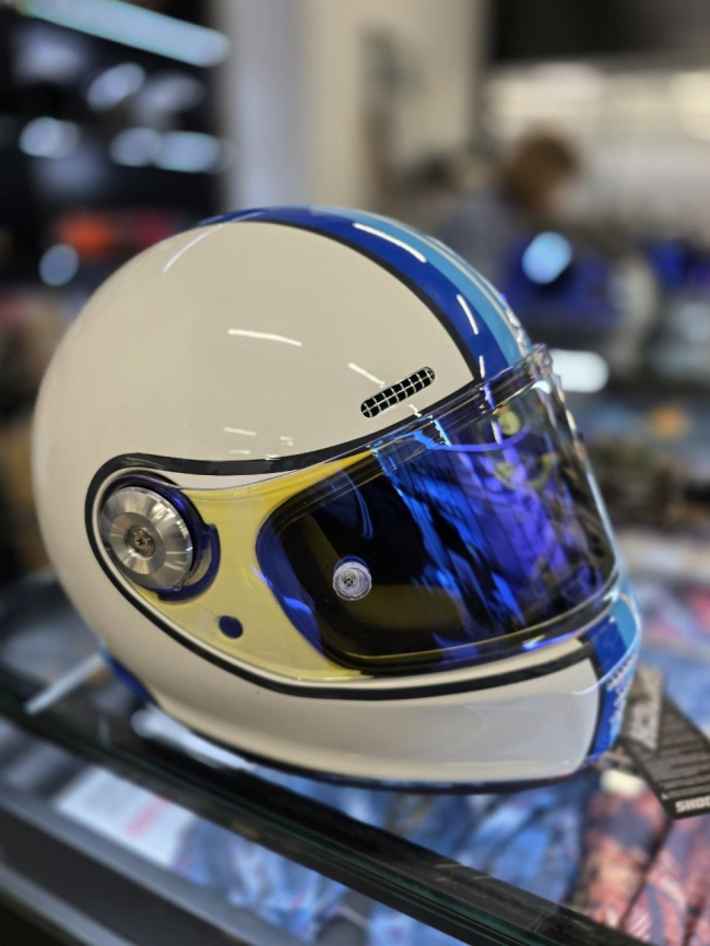 Шлем SHOCK ZILLERS PHANTOM WHITE/BLUE GLOSSY фото 1