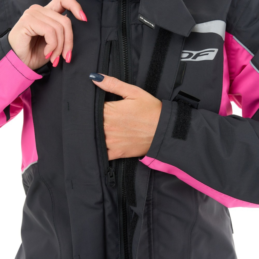 Куртка - дождевик Dragonfiy EVO Woman Black - Pink (мембрана) фото 12