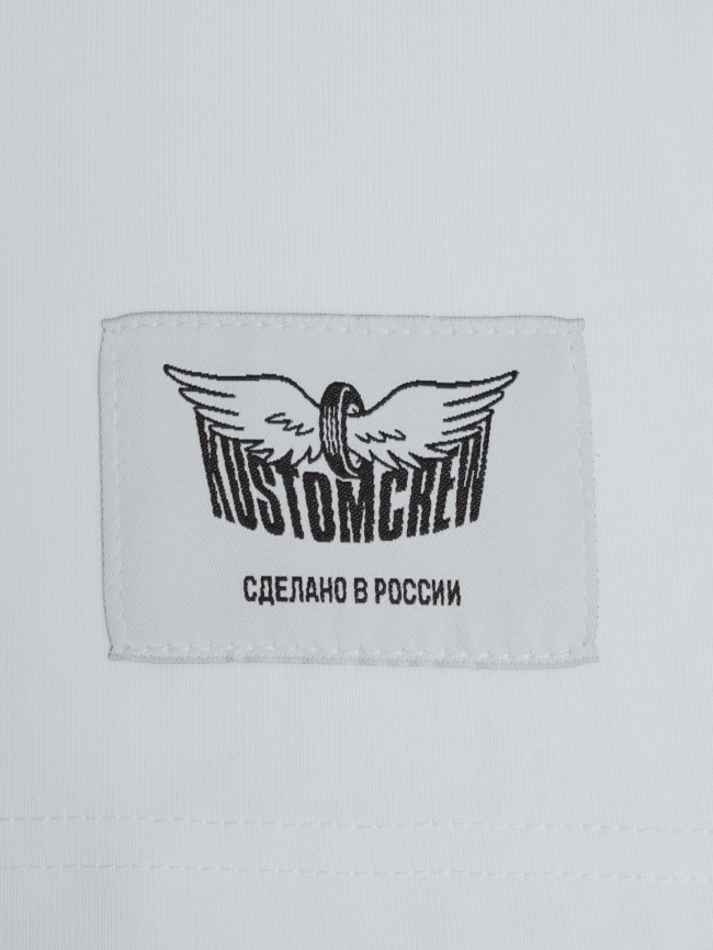 Футболка KUSTOMCREW красно-белая фото 2