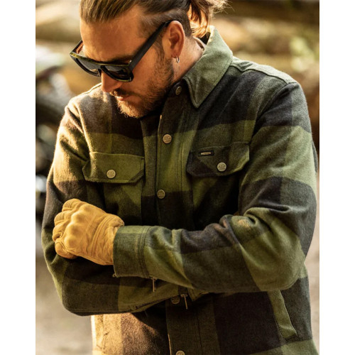 Моторубашка ROKKER DAKOTA RIDER SHIRT оливковая фото 4